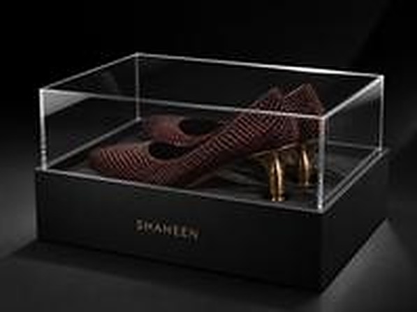 La boîte SHAHEEN à couvercle transparent